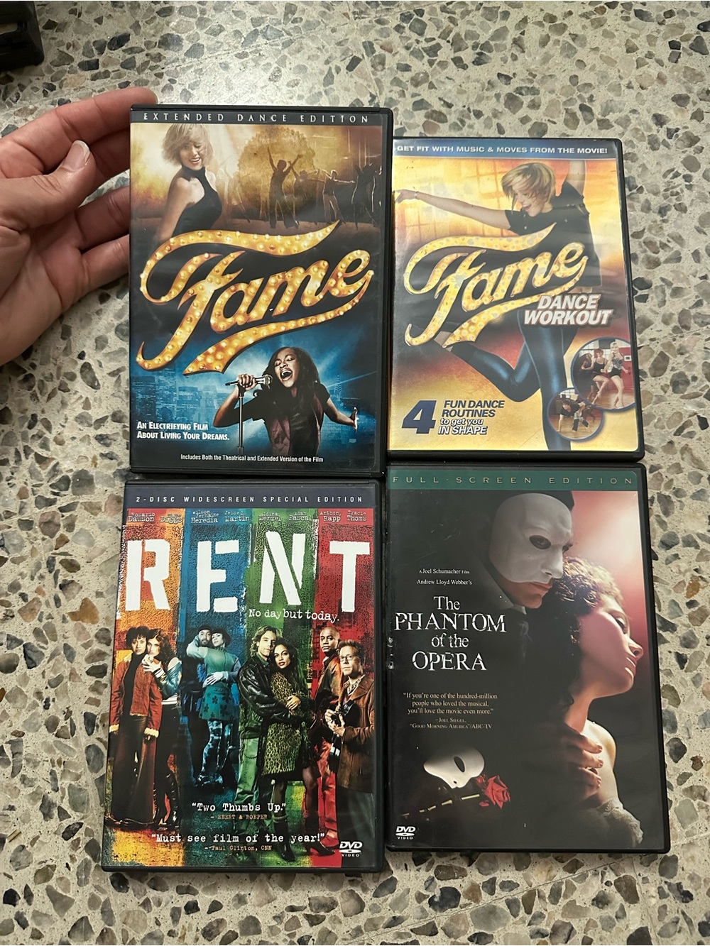 Bundle DVD Musical movies & workout video